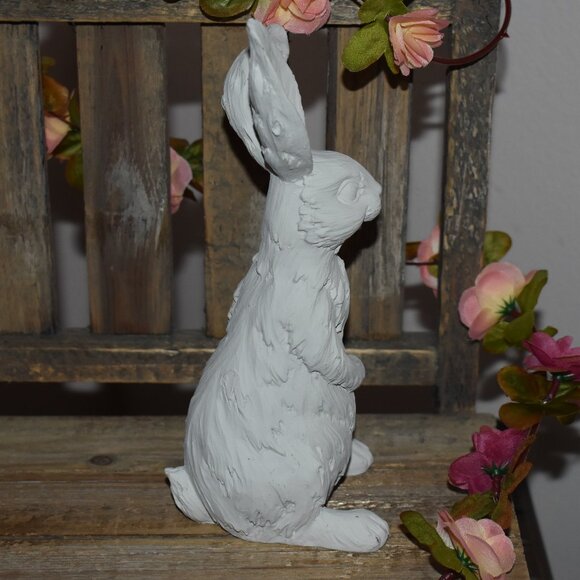 Cute Big Ears Bunny Rabbit Spring Cottage Farmhouse Home Decor - Picture 4 of 12